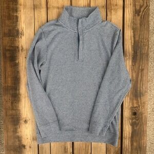 Flag & Anthem Boys Navy White Striped Quarter Zip Pullover Sweater Size 14/16